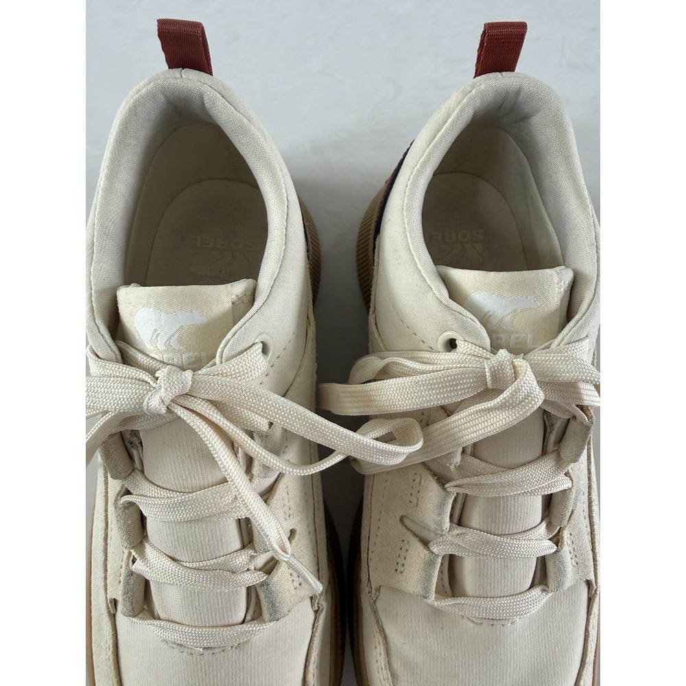 SOREL Women's Cream & Rust Red Platform Sneaker - Picture 6 of 10
